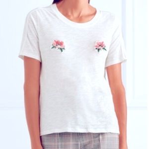 Maje Flower Embroidered Top
